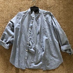 J.Crew Collar-less Button Down